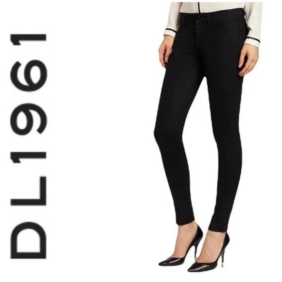 DL1961 Emma Power Legging black “riker” size 29 - Picture 1 of 7